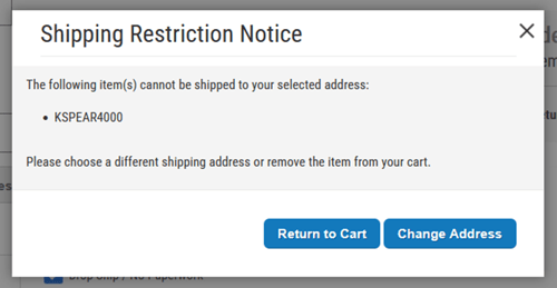 Restrictions PopUp