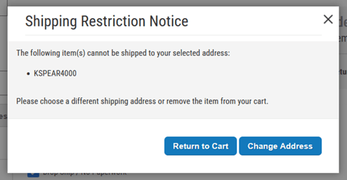 Restrictions PopUp